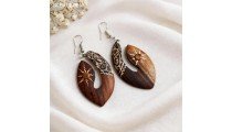 Hot Sale Painting Wood Earrings Fresh Look